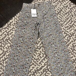 Zara Kids Floral Patterned pants - Multicolor